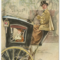 The Hansom Cab, No. 7 from Familiar Figures of London Series