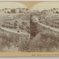 Mount Zion from the Bethlehem Road, Palestine