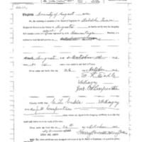 Augusta County Voting Register Colored (African American) 1904