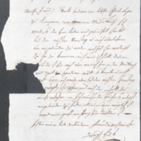 Joseph Funk to Solomon Henkel letter August 12, 1816