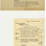 Invoice From Clerk to A. C. Carson